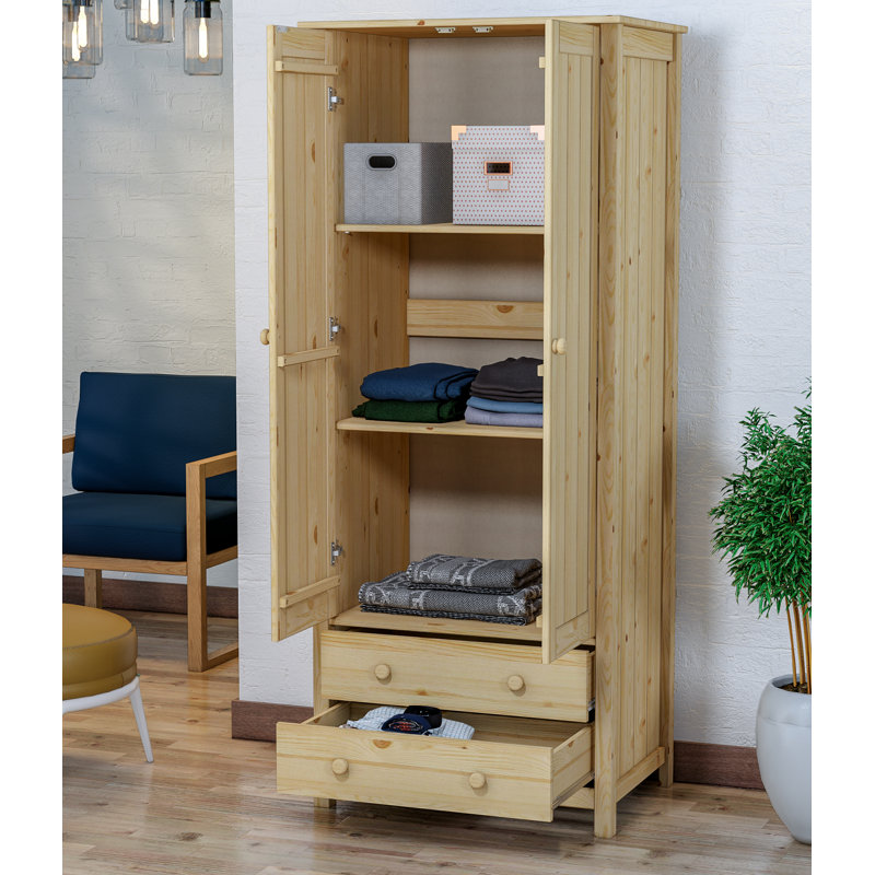 Millwood Pines Grimsby Solid Wood Armoire & Reviews Wayfair